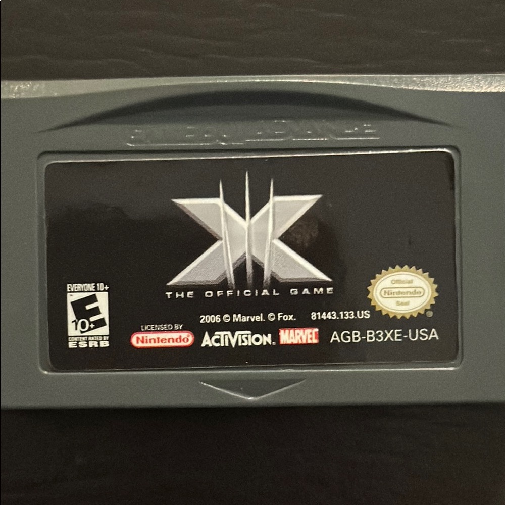 Nintendo X-Men The Official Game for GameBoy Advance